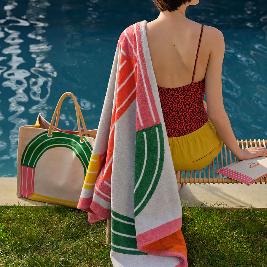 HERMES beach mat / towel 150 x 90 タオル